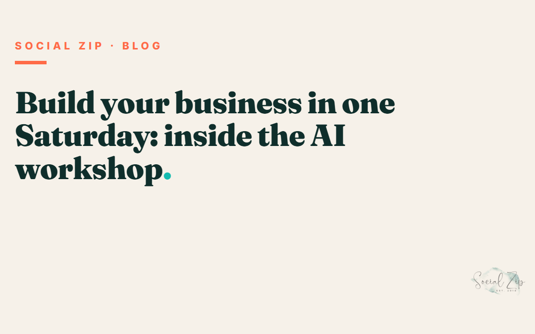 Build your business in one Saturday: inside the AI workshop