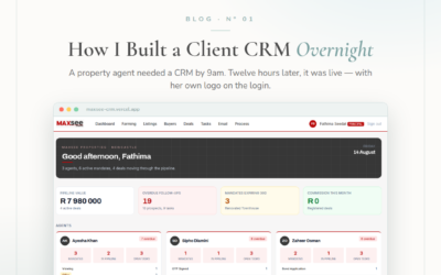 How I Built a Client CRM Overnight (And Demoed It Live the Next Morning)