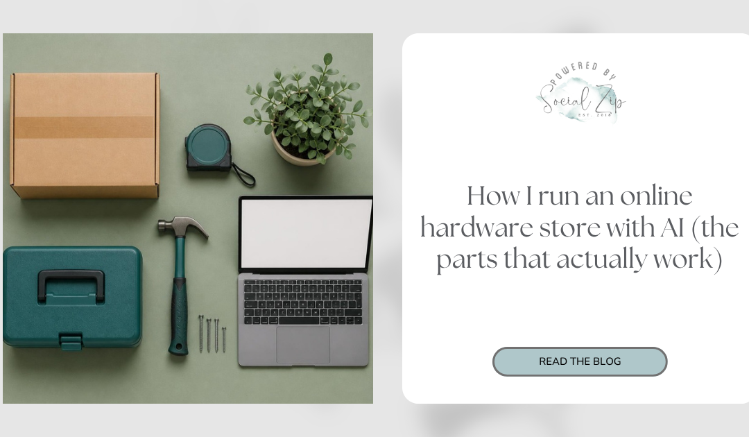 How I run an online hardware store with AI (the parts that actually work)